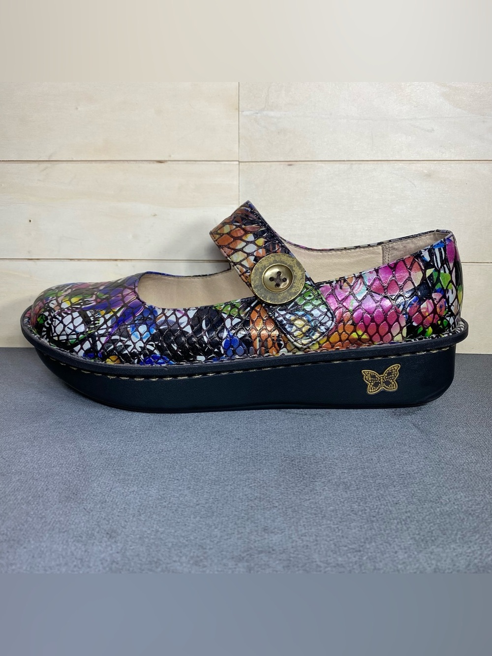 Alegria Paloma Mary Jane Multicolor Women's Size 10 Shoes EU40 Leather - Picture 4 of 11